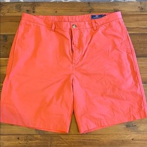 Vineyard Vines 11” inseam shorts, coral, 38